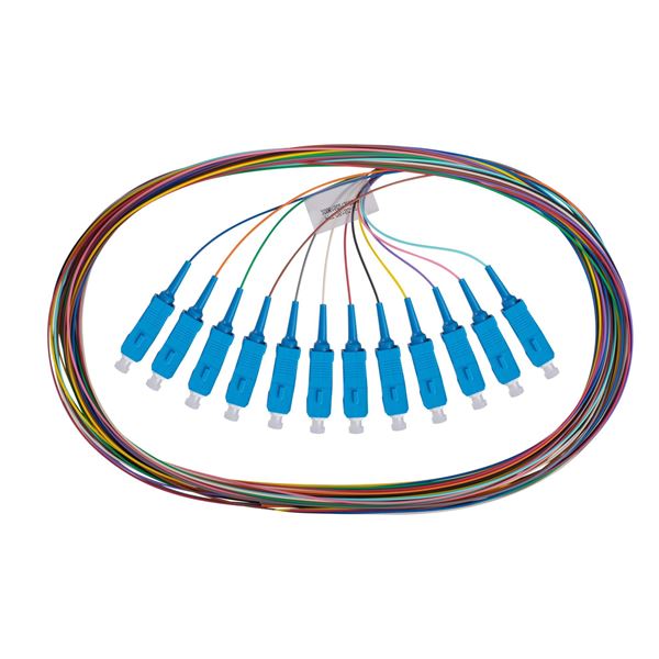 CDY Dynamix OS1 2mt Fibre Pigtail SM 12 Pack Colour Coded SC