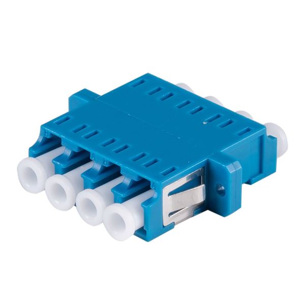 CDL Dynamix Joiner Fibre LC-LC Quad Single Mode Ceramic Sleeve Blue