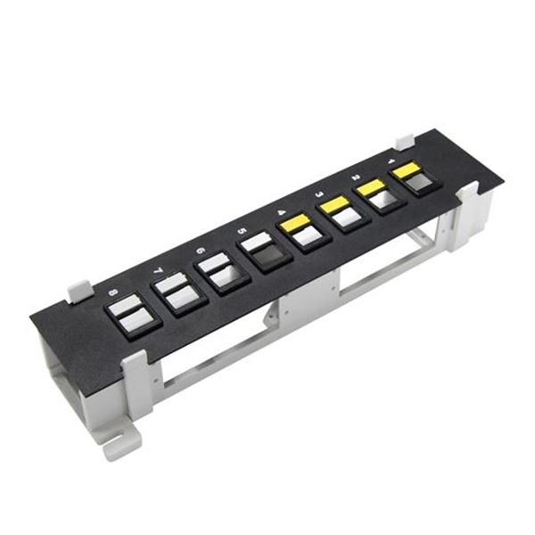 CDL Dynamix Mini 8 Port Unloaded Keystone Patch Panel