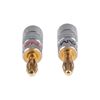 CDL Dynamix Banana Plugs Gold Plated Alloy Red And Black