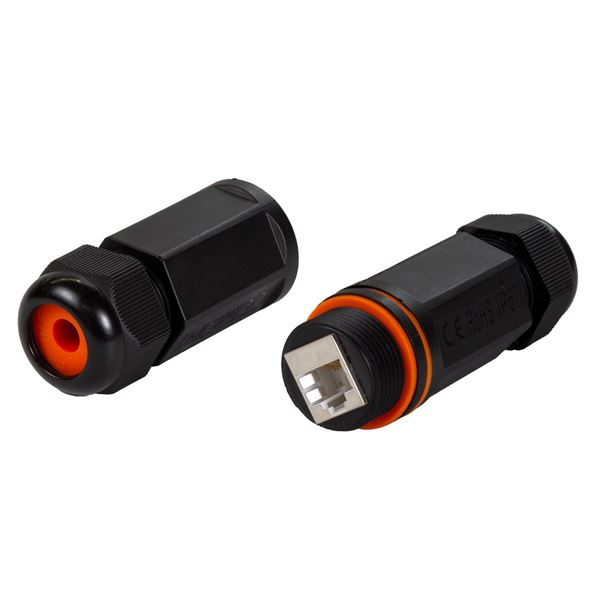 Coupler Cat6/6A RJ45 In line Shielded Female to Female IP67