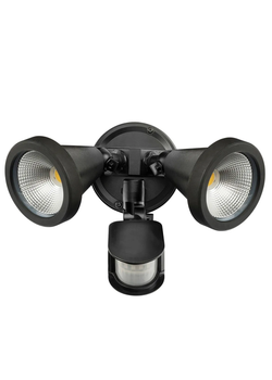Brilliant Stinger 2X10W Led Twin Security Sensor Light - Black