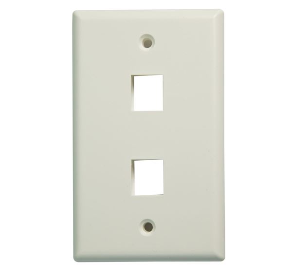 CDL Dynamix Dual Port Face Plate for 110/Keystone Jacks