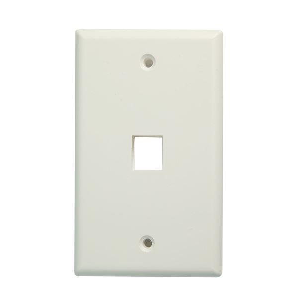 CDL Dynamix Single Port Face Plate For 110/Keystone Jacks