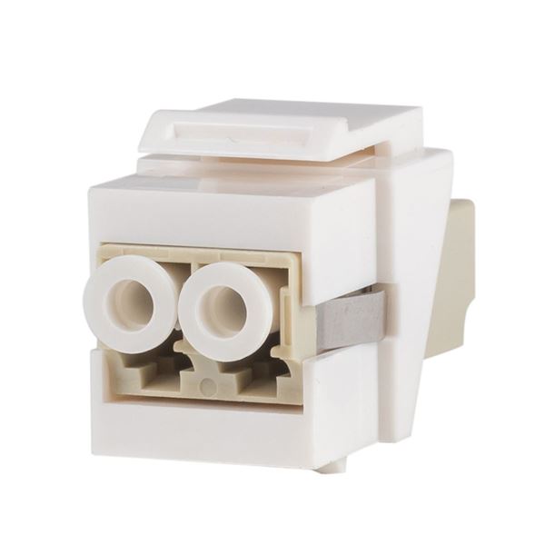 CDL Dynamix LC Duplex Multimode Slimline Keystone Face Plate