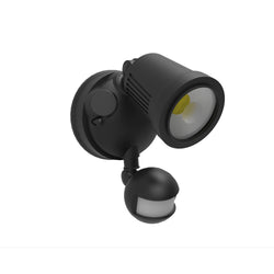 Glight Sensor Version 12W Security Light Tri Colour IP54 Black