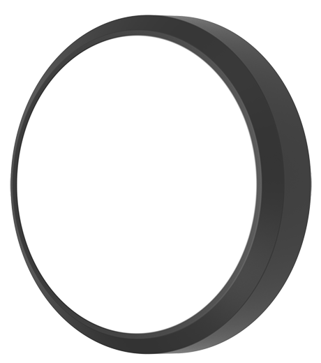 Nova 2800 Black 330MM MICROWAVE IP66 LED Round Bulkhead