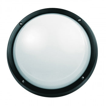 Superlux Bulkhead 75W ES E27 Round Black Polycarbonate IP55