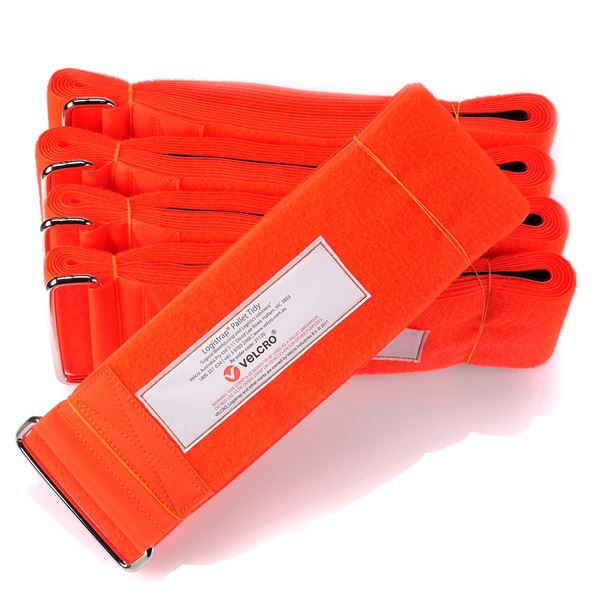 CDL Velcro Logistrap Reusable Strap Hi Vis Orange 100mm x 5m