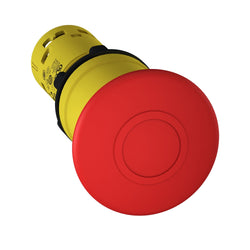 Schneider Telemecanique Pushbutton 22mm E-Stop Mushroom 40mm Pull Release 2NC Red