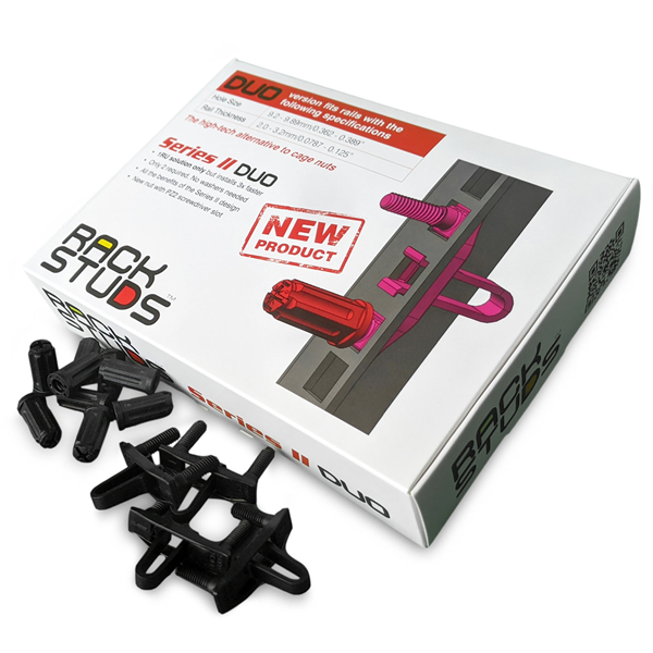 CDL Rackstuds DUO 1RU Mounting Solution for 19" Racks - 50 Pack