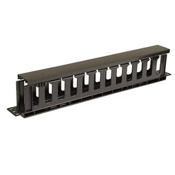 4Cabling 1RU 19" Cable Management Rail 12 Slot Deep
