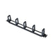 4Cabling 1RU Cable Management Rail 5 Plastic Ring