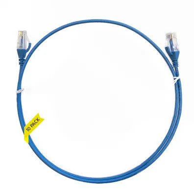 4Cabling 1mÂ CAT6 Ultra Thin LSZH Ethernet Network CableÂ 10 Pack Blue