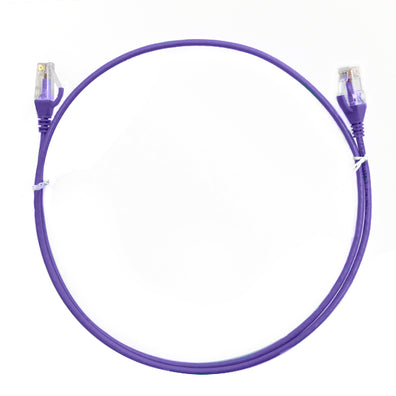 4Cabling 0.15mÂ CAT6 Ultra Thin LSZH Ethernet Network Cable Purple