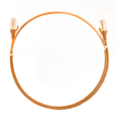 4Cabling 0.25mÂ CAT6 Ultra Thin LSZH Ethernet Network Cable Orange