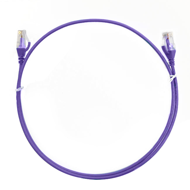 4Cabling 3mÂ CAT6 Ultra Thin LSZH Ethernet Network Cable Purple