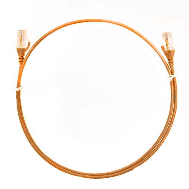 4Cabling 1mÂ CAT6 Ultra Thin LSZH Ethernet Network Cable Orange