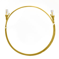 4Cabling 2mÂ CAT6 Ultra Thin LSZH Ethernet Network Cable Yellow