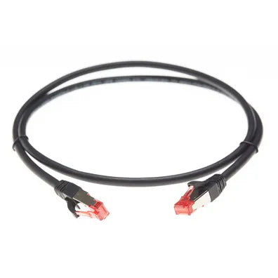 4Cabling 0.5m CAT6A S/FTP LSZH Ethernet Network Cable Black