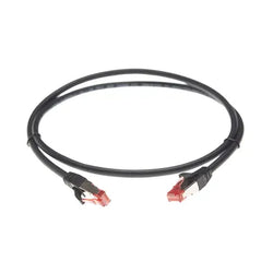 4Cabling 1.5m CAT6A S/FTP LSZH Ethernet Network Cable Black