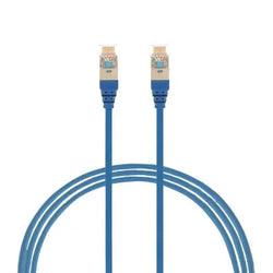4Cabling 1m CAT6A RJ45 S/FTP THIN LSZH 30 AWG Network Cable Blue
