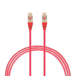 4Cabling 0.5m CAT6A RJ45 S/FTP THIN LSZH 30 AWG Network Cable Red