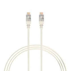 4Cabling 0.25m CAT6A RJ45 S/FTP THIN LSZH 30 AWG Network Cable White