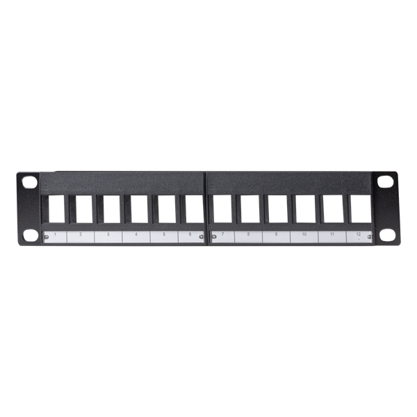 CDY Dynamix 10' 12 Port Unloaded Keystone Panel