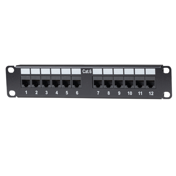 CDY Dynamix 10' 12 Port Cat6 Patch Panel for 10' Cabinet R10 series