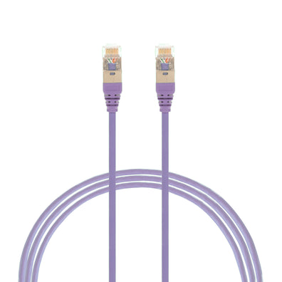 4Cabling 1m CAT6A RJ45 S/FTP THIN LSZH 30 AWG Network Cable Purple