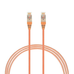 4Cabling 4m CAT6A RJ45 S/FTP THIN LSZH 30 AWG Network Cable Orange