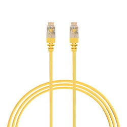 4Cabling 1.5m CAT6A RJ45 S/FTP THIN LSZH 30 AWG Network Cable Yellow