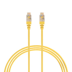 4Cabling 5m CAT6A RJ45 S/FTP THIN LSZH 30 AWG Network Cable Yellow