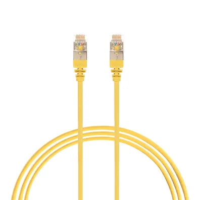 4Cabling 5m CAT6A RJ45 S/FTP THIN LSZH 30 AWG Network Cable Yellow