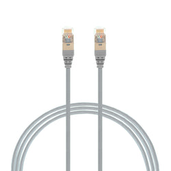 4Cabling 1m CAT6A RJ45 S/FTP THIN LSZH 30 AWG Network Cable Grey