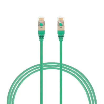 4Cabling 0.25m CAT6A RJ45 S/FTP THIN LSZH 30 AWG Network Cable Green