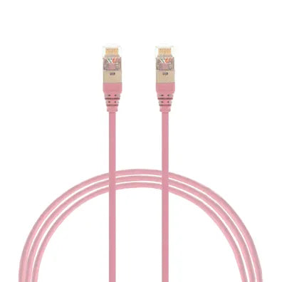 4Cabling 2m CAT6A RJ45 S/FTP THIN LSZH 30 AWG Network Cable Pink