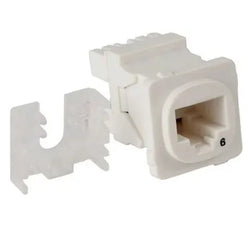 4Cabling Australian Style CAT6 RJ45 Jack Universal Termination 50 Pack White