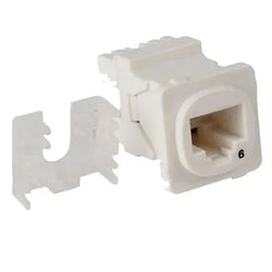 4Cabling Australian Style CAT6 RJ45 Jack Universal Termination 10 Pack White