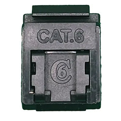 4Cabling CAT6 Keystone RJ45 Jack for 110 Face Plate 10 Pack Black