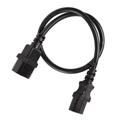 4Cabling 1.5m IEC C13 to C14 Extension Cable M-F Black