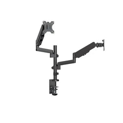 4Cabling Dual Monitor Arm Gas Spring Bracket Max VESA 100 x 100