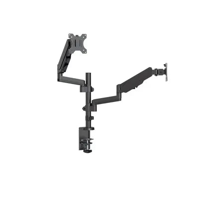4Cabling Dual Monitor Arm Gas Spring Bracket Max VESA 100 x 100