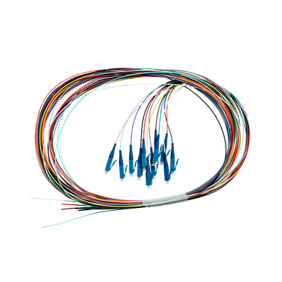 4Cabling 2m Fibre Pigtail LC OS1 / OS2 Singlemode 12 Pack Rainbow