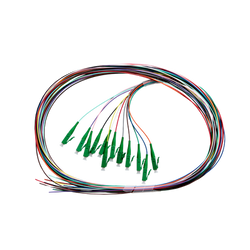 4Cabling 2m Fibre Pigtail LC/APC OS2/OS1 Singlemode 12 Pack Rainbow