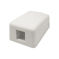4Cabling Single Keystone Surface Mount Box