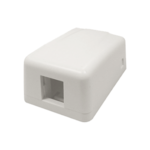 4Cabling Single Keystone Surface Mount Box