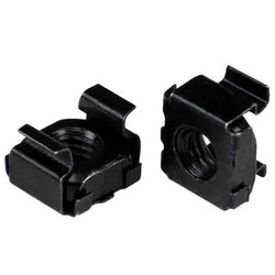4Cabling M6 Cage Nuts Screw included 50 Pack Black