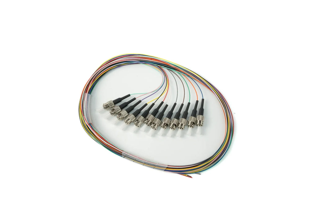 4Cabling 2m Fibre Pigtail ST OS1/OS2 Singlemode 12 Pack